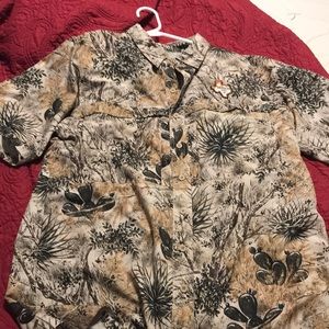 Men’s camo fishing shirt